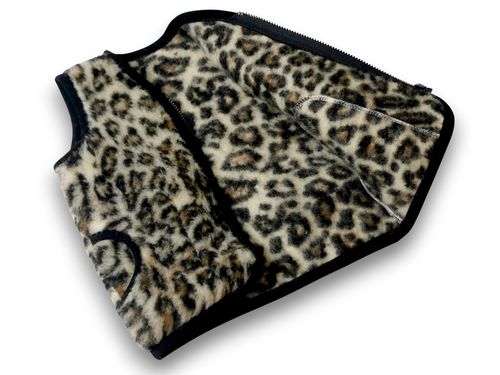 Kamizelka Wełniana Merynos Australijski  Lampart 2-3 Lata Indygo na Arena.pl