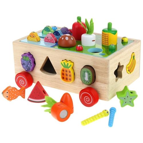 Gra Montessori Sorter Warzywa Marchewki Robaczki na Arena.pl