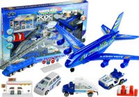 ND24_3417 Duży Zestaw Lotnisko Samolot 1:87 30 Elementów