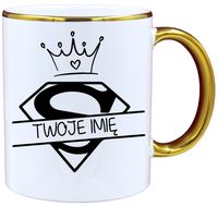 KUBEK PREZENT DLA DZIEWCZYNY KOLEŻANKI Z IMIENIEM URODZINY DZIEŃ KOBIET