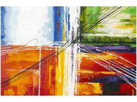 60X40CM TĘCZOWA ABSTRAKCJA OBRAZ