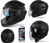 KASK szczękowy otwarty AIROH EXECUTIVE czarny MATT L + pinlock w zestawie