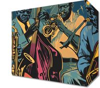 Obraz 20x20cm Jazzmani w Gazie