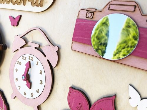 Tablica Manipulacyjna Sensoryczna Montessori + GRATIS Imię na Arena.pl