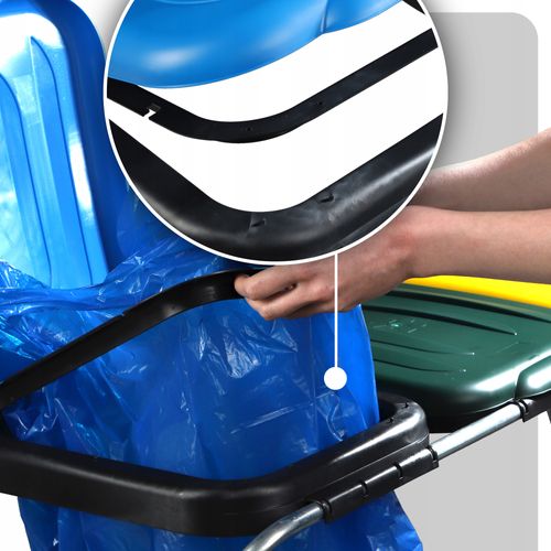 KADAX Stojak Na Worki Do Segregacji Śmieci 3x120L na Arena.pl