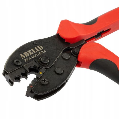 PRASKA Z WYMIENNYMI MATRYCAMI 5 MATRYC ZESTAW ZACISKARKA KONEKTORÓW TULEJEK na Arena.pl