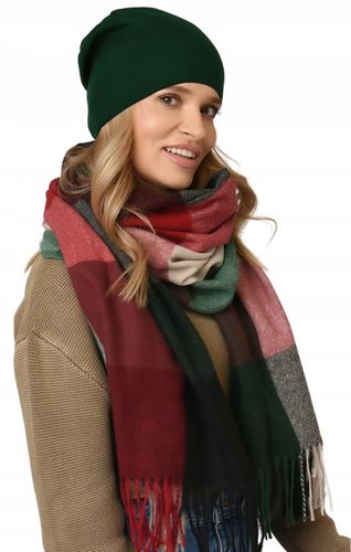 Damska CZAPKA jesienna modny styl podpinana POLSKI PRODUCENT zimowa UNI V3 na Arena.pl