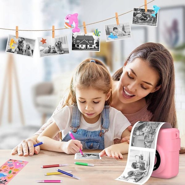 APARAT POLAROID NATYCHMIASTOWY DLA DZIECI FILMÓW ZDJĘĆ DRUK TERMICZNY 32GB zdjęcie 9