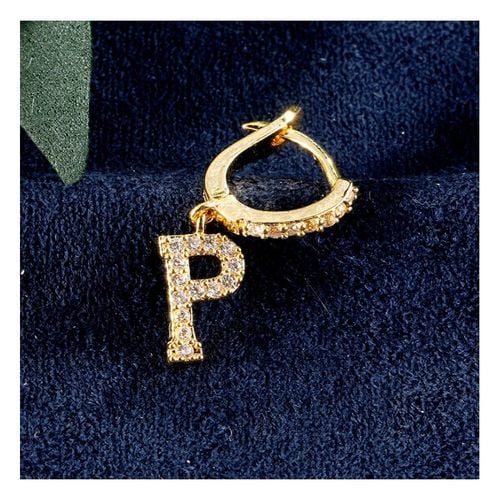 Kolczyki pozłacane literka P KST1683P na Arena.pl