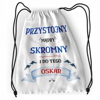 Plecak Dla Oskara Sportowy Szkolny Worek Torba Z Nadrukiem Ze Zdjęciem