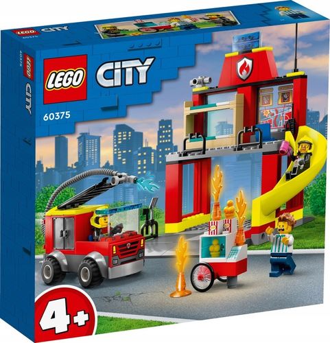 LEGO City Policja Posterunek Radiowóz Motor + Remiza Strażacka Łatwe Klocki na Arena.pl