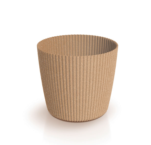 doniczka Milly Round Eco Wood-naturo zdjęcie 1