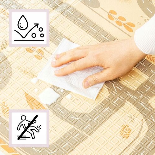 MamaBrum dwustronna składana mata piankowa dywan 120x180x1 Boho/Beż R17 na Arena.pl