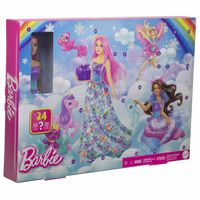 LALKA BARBIE DREAMTOPIA KALENDARZ ADWENTOWY 24 niespodzianki + lalka HRG90