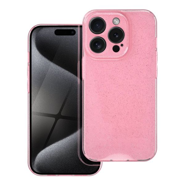 Futerał CLEAR CASE 2 mm BLINK do IPHONE 15 Pro różowy zdjęcie 1