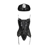 Police Costume - S/M - Black