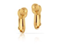 klipsy pozłacane z kolekcji classic (e13561au)