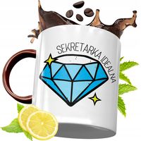 Kubek Bordowy Dla Sekretarki Na Urodziny Prezent Z Nadrukiem Ze Zdjęciem