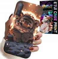 ETUI DO SAMSUNG A7 2018 - Z NADRUKIEM SŁODKI TYGRYSEK OBUDOWA CASE