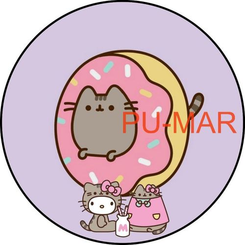 Opłatek na tort KOT PUSHEEN Kotek Kiciuś Miluśiński Tekst Gratis na Arena.pl