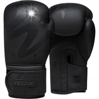 RĘKAWICE BOKSERSKIE SPARINGOWE F15 MATOWE CZARNE BOKS NA WOREK RDX 12 OZ
