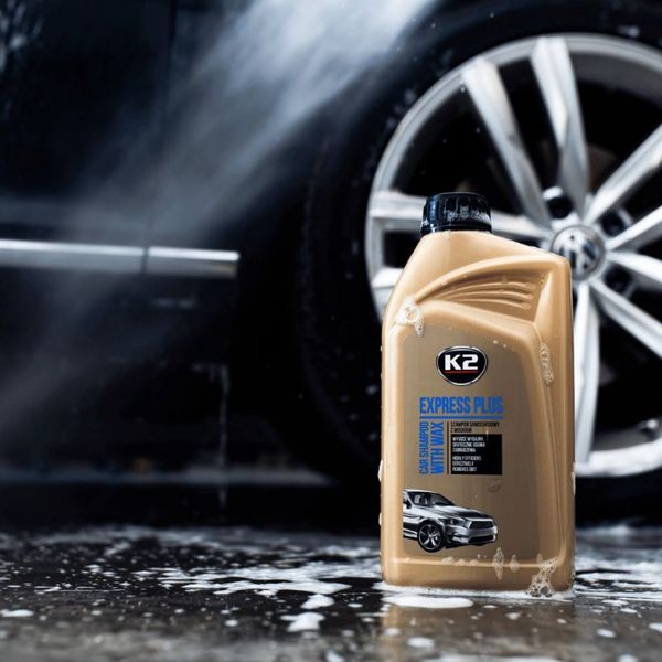 K2 EXPRESS PLUS 1L Szampon samochodowy z woskiem Carnauba do mycia samochodu zdjęcie 5