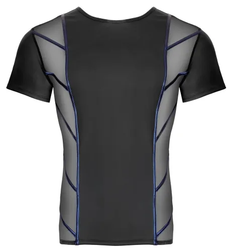 nek koszulka męska m czarna z siateczką i niebieskimi akcentami na Arena.pl