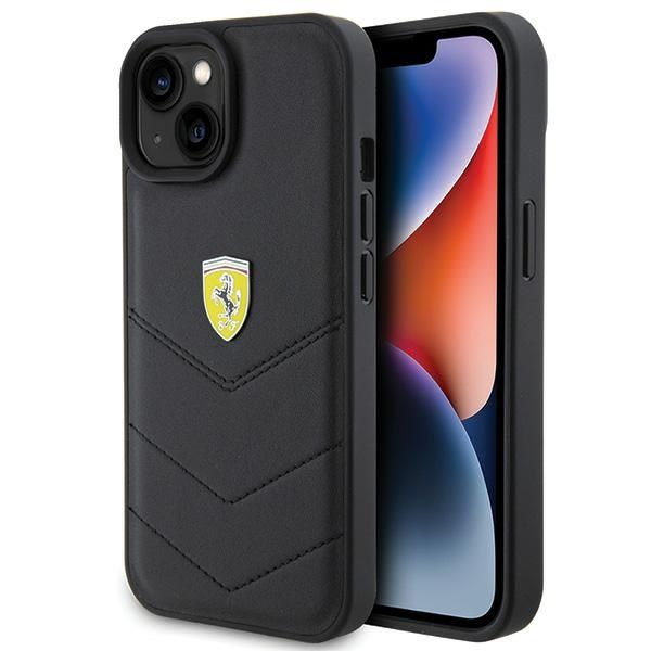 Etui Ferrari do iPhone 15, iPhone 14, iPhone 13, Czarny zdjęcie 1