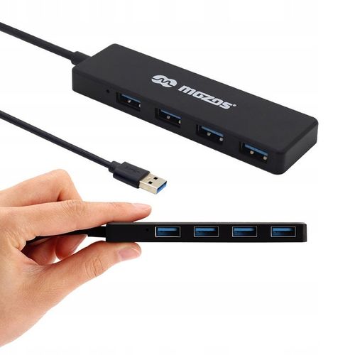 MOZOS AC-HUB30 HUB USB 3.0 ROZDZIELACZ 4 PORTOWY SPLITTER ROZGAŁĘZIACZ na Arena.pl