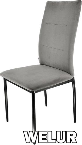 Krzesło VALVA DUO VELVET GREY na Arena.pl