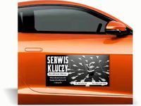 Magnes na samochód auto reklama magnetyczna 60x30 serwis kluczy różne wzory
