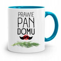 Kubek Błękitny Prezent Dla Brata Prawie Pan Domu Z Nadrukiem Ze Zdjęciem