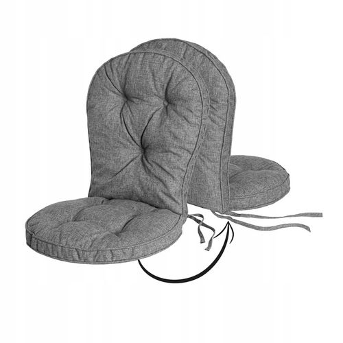 PODUSZKA NA KRZESŁO OKRĄGŁA wodoodporna z oparciem 49 cm kawiarniana 40x40 na Arena.pl
