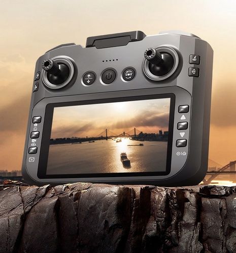 DRON KONTROLER Z LCD 2 kamery SILNIK BEZSZCZOTKOWY ZABAWKA 135G WIFI 3x AKU na Arena.pl