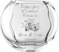 Wazon z grawer PREZENT podziękowanie dla rodziców