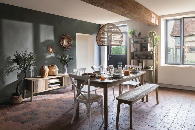 Lustro boho Sun rattan 58cm zdjęcie 2