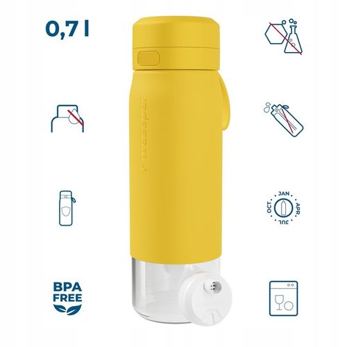 Butelka filtrująca szklana bidon na wodę z filtrem WESSPER B2 ACTITEX na Arena.pl