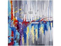 40X40CM ZEGAR ABSTRAKCYJNY WODOSPAD OBRAZ