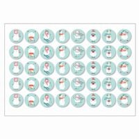 NAKLEJKI SAMOPRZYLEPNE świąteczne na prezenty wesołych świąt 33 40szt