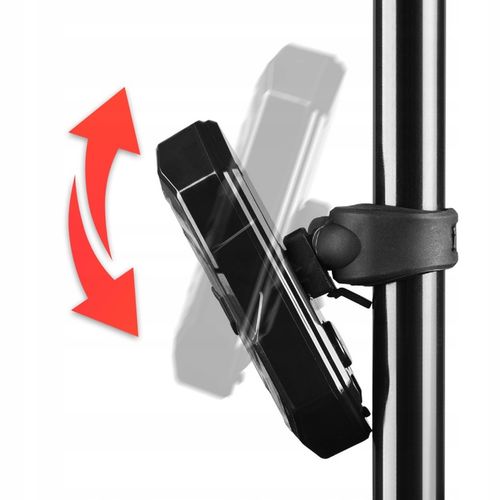 Lampka rowerowa tylna KIERUNKOWSKAZ tył na rower sygnalizator USB + pilot na Arena.pl