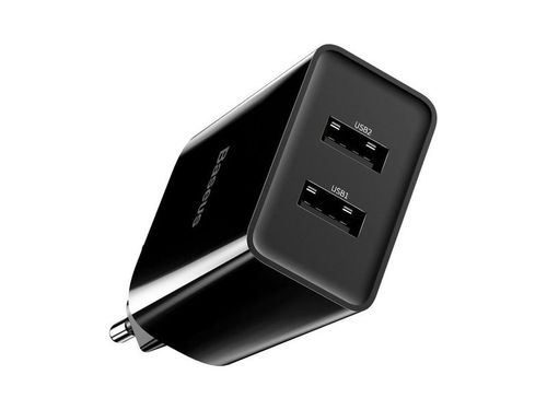 Ładowarka sieciowa Baseus 2xUSB 2A 10.5W Speed Mini EU Black na Arena.pl