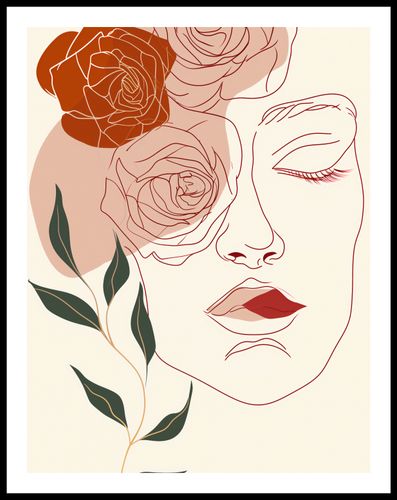 Plakat 50x65cm Beż i Twarz na Arena.pl
