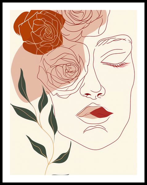 Plakat 50x65cm Beż i Twarz zdjęcie 3