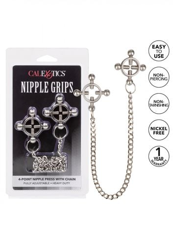 4 point nipple press w chain black na Arena.pl