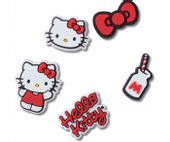 Przypinki Ozdoby Jibbitz Charms Piny Do Butów Crocs Hello Kitty 5 Pack