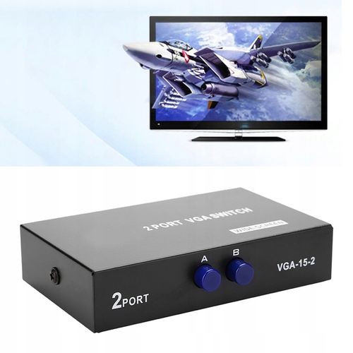 2 w 1 wyjście Przełącznik VGA Splitter na Arena.pl