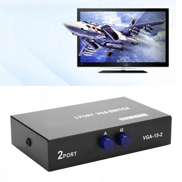 2 w 1 wyjście Przełącznik VGA Splitter zdjęcie 2