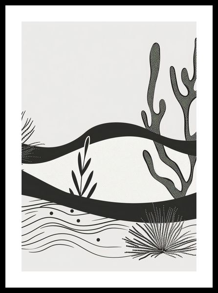Plakat 70x100cm Ogród przy Nocy zdjęcie 3
