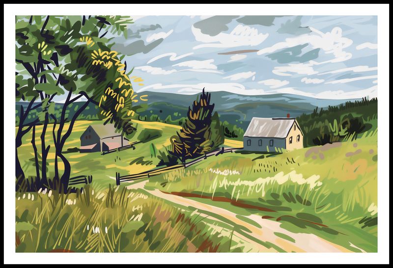 Plakat 91,5x60cm Bujna Wieś zdjęcie 3