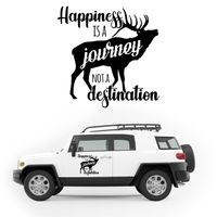 NAKLEJKA NA SAMOCHÓD wodoodporna jeleń KAMPER przyczepę kempingową 50 cm